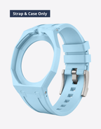Rubber Strap & Case For AP x Swatch Royal Pop Blaue Acht - Light Blue