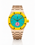 Rose Gold Stainless Steel Strap & Case For AP x Swatch Royal Pop - 3 o'clock