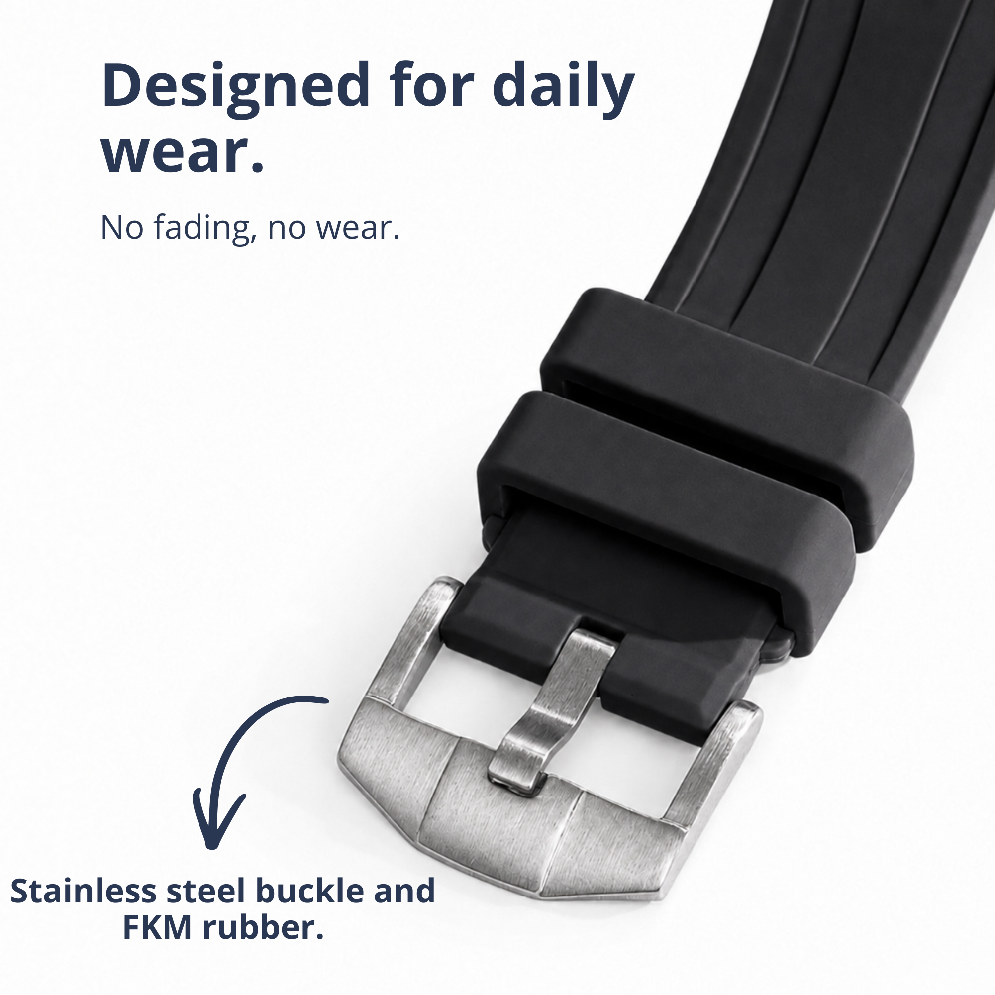 Rubber Strap & Case For AP x Swatch Royal Pop - Black