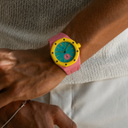Rubber Strap & Case For AP x Swatch Royal Pop - Dark Pink