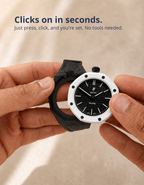 Rubber Strap & Case For AP x Swatch Royal Pop Ocho Negro - Black