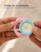 Rubber Strap & Case For AP x Swatch Royal Pop Otto Rosso - Pink