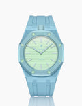Rubber Strap & Case For AP x Swatch Royal Pop Blaue Acht - Light Blue