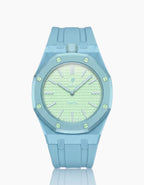 Rubber Strap & Case For AP x Swatch Royal Pop Blaue Acht - Light Blue