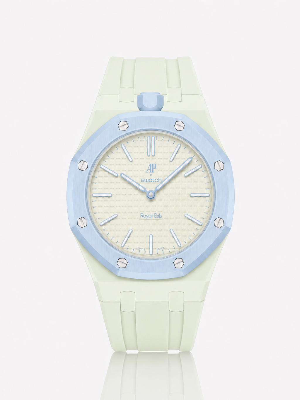 Rubber Strap & Case For AP x Swatch Royal Pop - Mint