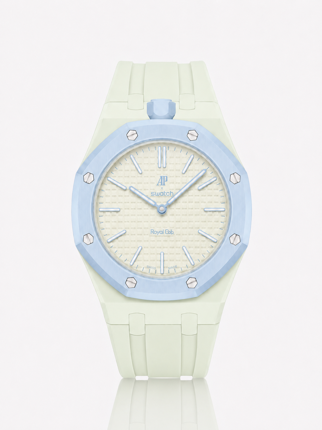 Rubber Strap & Case For AP x Swatch Royal Pop - Mint