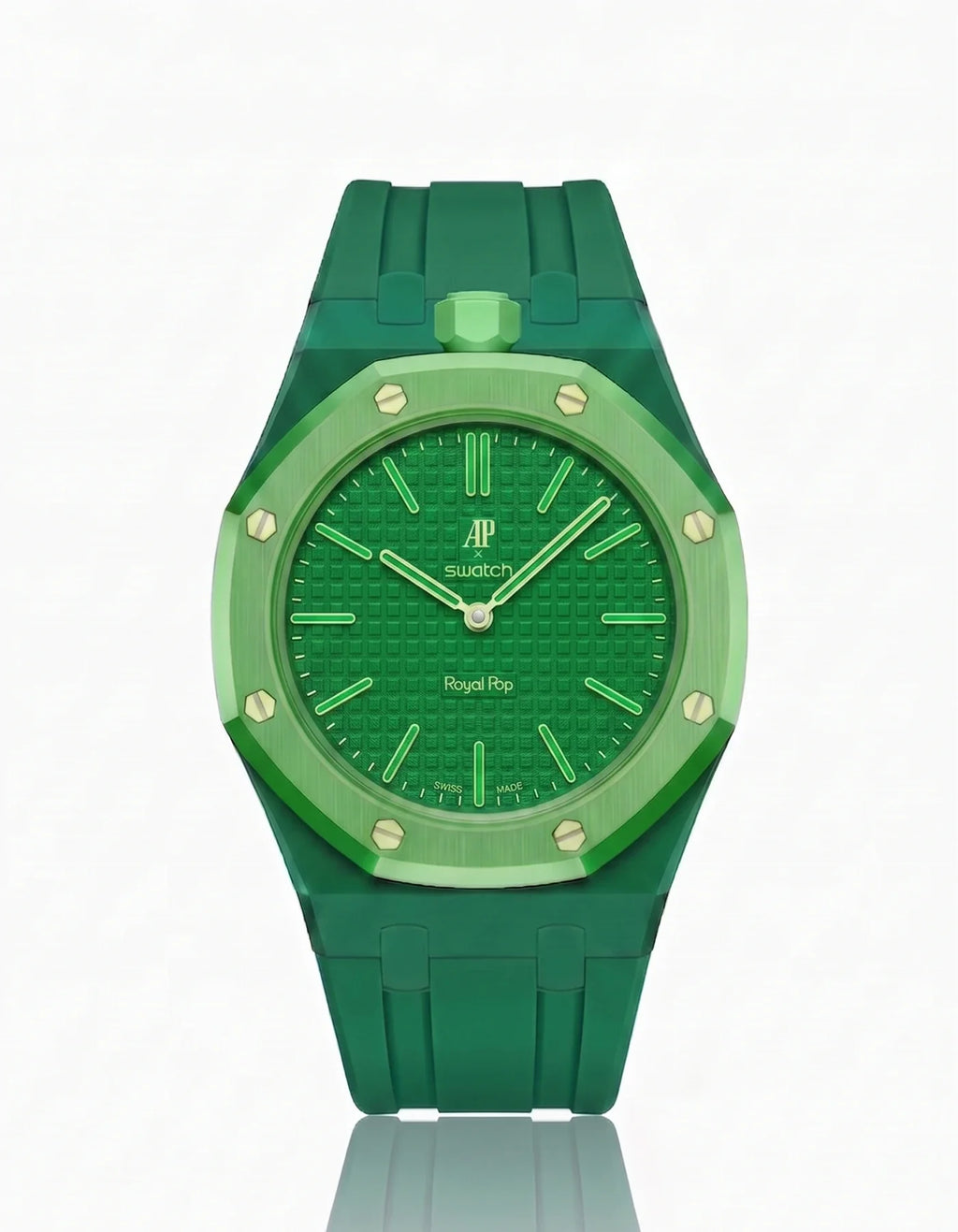 Rubber Strap & Case For AP x Swatch Royal Pop - Green
