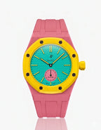 Rubber Strap & Case For AP x Swatch Royal Pop - Dark Pink