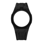 Black Stainless Steel Case + Black FKM Rubber For AP x Swatch Royal Pop - 12 o'clock