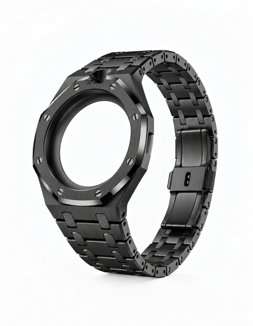 Full Frame Black Stainless Steel Strap for Royal Pop - 12 o'clock