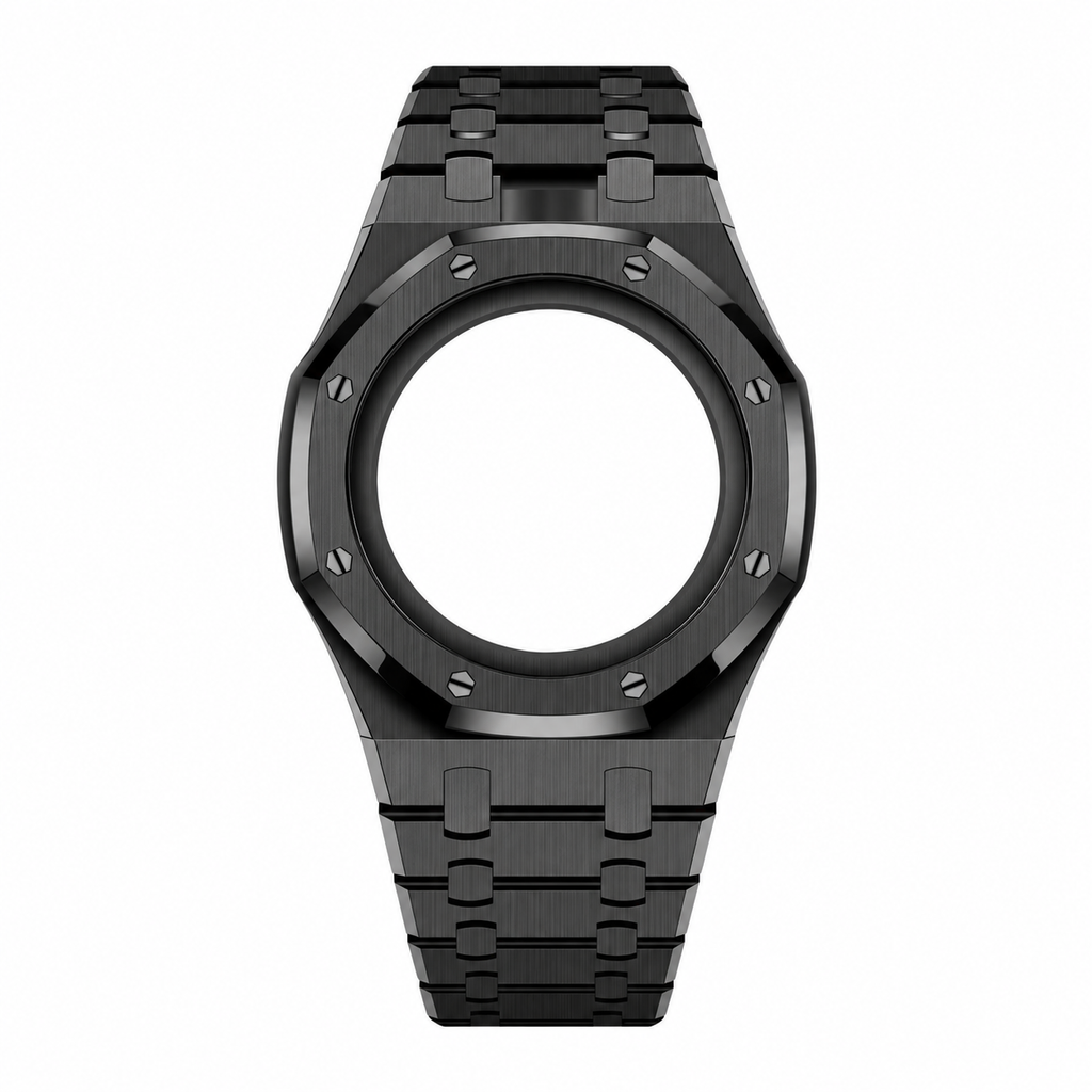 Full Frame Black Stainless Steel Strap for Royal Pop - 12 o'clock