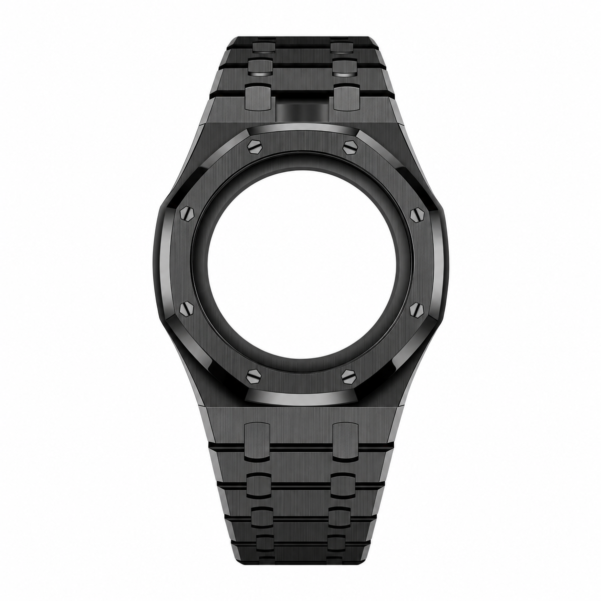Full Frame Black Stainless Steel Strap for Royal Pop - 12 o'clock