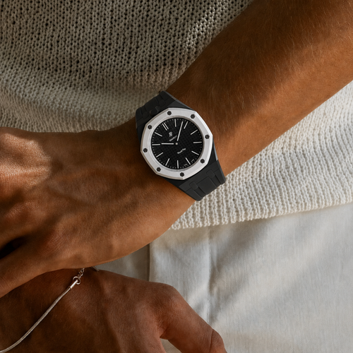 Rubber Strap & Case For AP x Swatch Royal Pop - Black