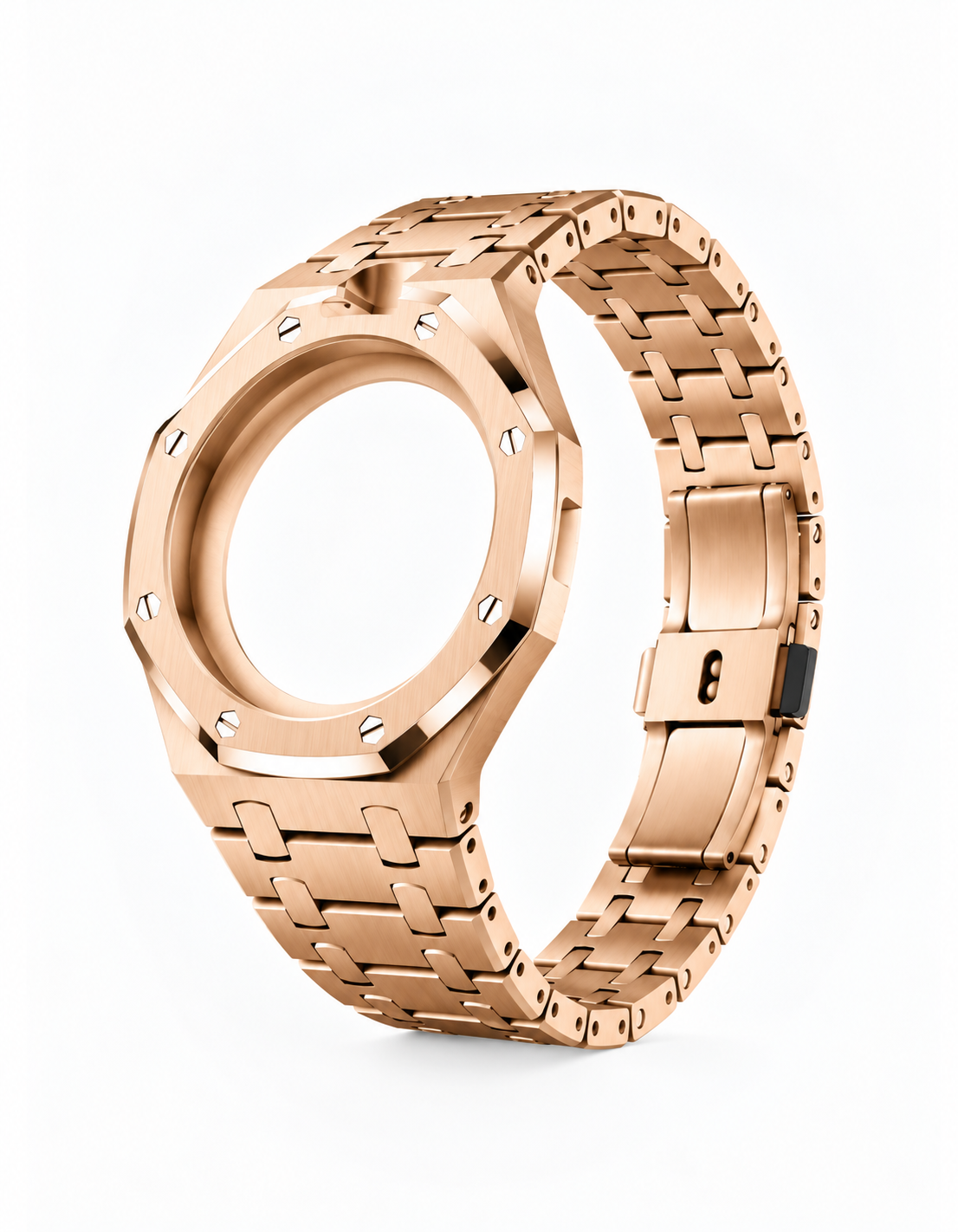 Full Frame Rose Gold Stainless Steel Strap for Royal Pop - 12 o'clock