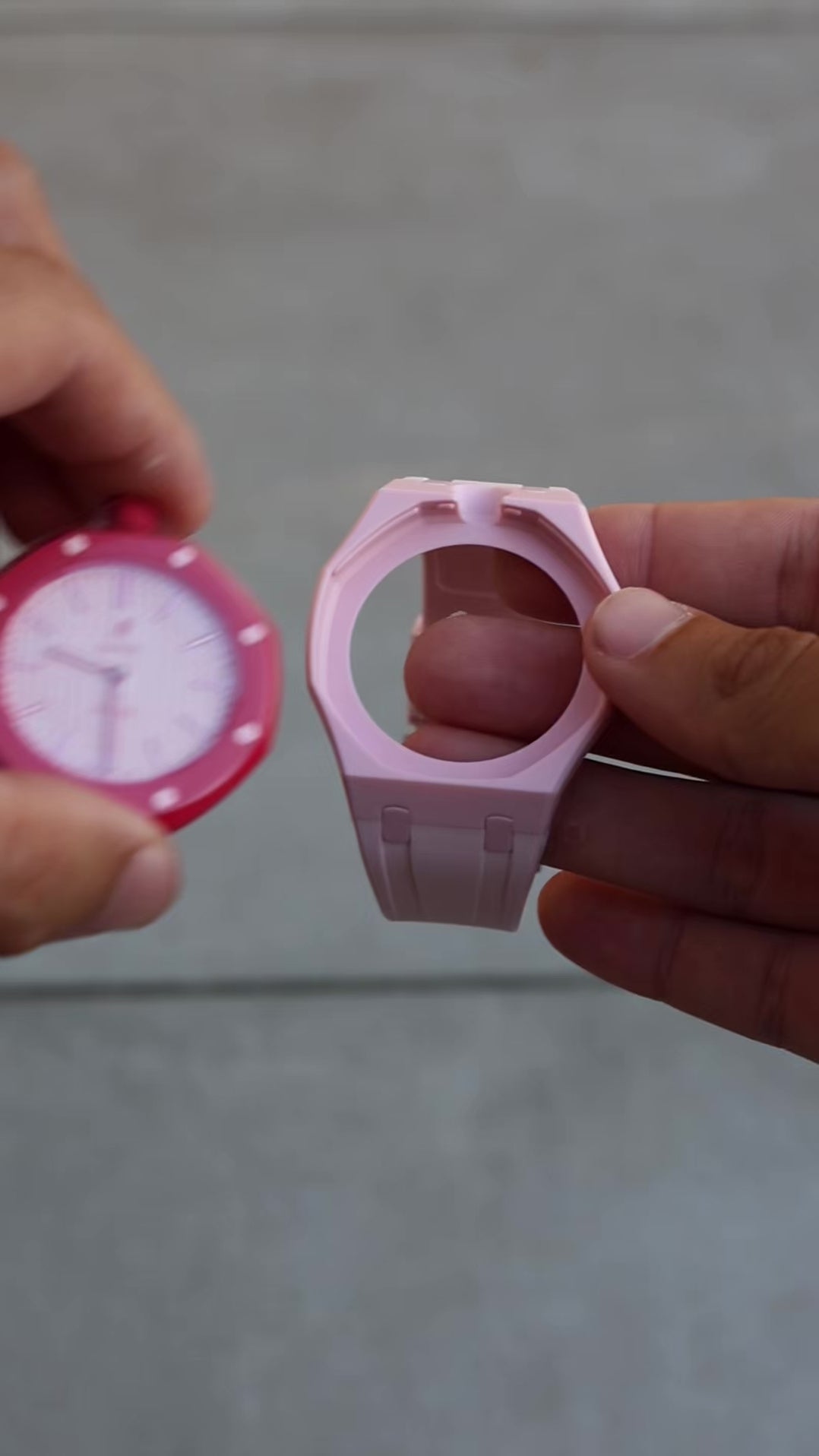 Rubber Strap & Case For AP x Swatch Royal Pop - Pink