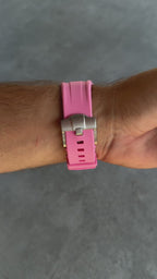 Rubber Strap & Case For AP x Swatch Royal Pop Otg Roz - Pink